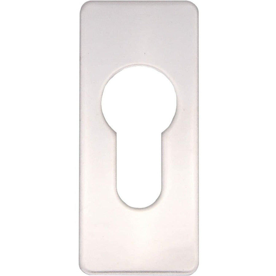 Repair Escutcheon Key Hole Cover Plate Euro Profile Self Adhesive Fix - Polished Stainless Steel - 28mm - tradefit