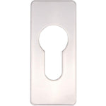 Repair Escutcheon Key Hole Cover Plate Euro Profile Self Adhesive Fix - Polished Stainless Steel - 28mm - tradefit - 1