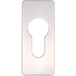 Repair Escutcheon Key Hole Cover Plate Euro Profile Self Adhesive Fix - Polished Stainless Steel - 28mm - tradefit