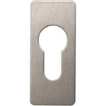 Repair Escutcheon Key Hole Cover Plate Euro Profile Self Adhesive Fix - Satin Stainless Steel - 28mm - tradefit - 1