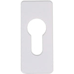 Repair Escutcheon Key Hole Cover Plate Euro Profile Self Adhesive Fix - White - 28mm - tradefit - 1
