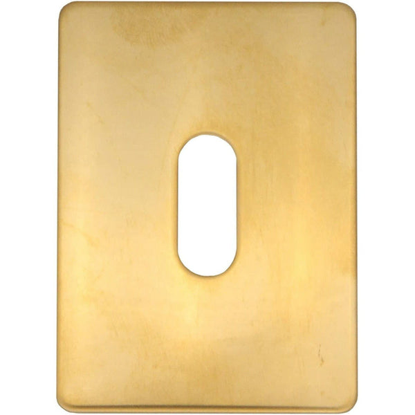 Repair Escutcheon Key Hole Cover Plate Self Adhesive Fix - Polished Brass - 47mm - tradefit - Featured Image