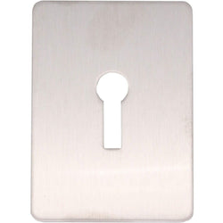 Repair Escutcheon Key Hole Cover Plate Self Adhesive Fix - Satin Stainless Steel - 47mm - tradefit
