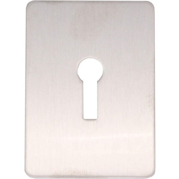 Repair Escutcheon Key Hole Cover Plate Self Adhesive Fix - Satin Stainless Steel - 47mm - tradefit - Featured Image