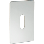Repair Escutcheon Large Self Adhesive - SUS304 - Keyhole - 65x47x1.2mm - Polished Stainless - tradefit - 1