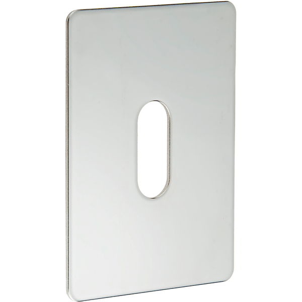 Repair Escutcheon Large Self Adhesive - SUS304 - Keyhole - 65x47x1.2mm - Polished Stainless - tradefit - Featured Image