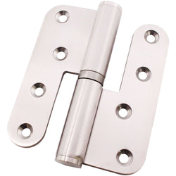 Journal Lift Off Hinges 4" Stainless Steel - Right Hung Open Away - 102x89x3mm - Satin - Pair - Including Screws - tradefit