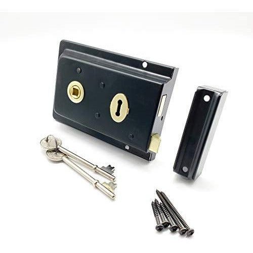 Rim Sashlock Fluted - 150mm - Black - tradefit - Featured Image