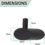 Single Robe Hook - Matt Black - tradefit - 4