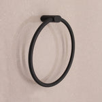 Single Towel Ring - Matt Black - tradefit - 6