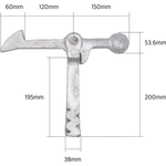 Gravity Gate Holder - Galvanised - tradefit - 2