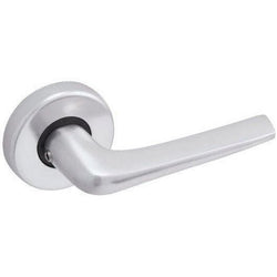 Aluminium Contractor Lever on Rose Set - 52x8mm Rose - Satin - tradefit