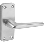 Aluminium Contractor Lever Latch Set - 104x41mm - Satin - tradefit - 1