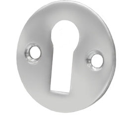 Victorian Keyhole Escutcheon - 32mm - Satin Chrome - tradefit