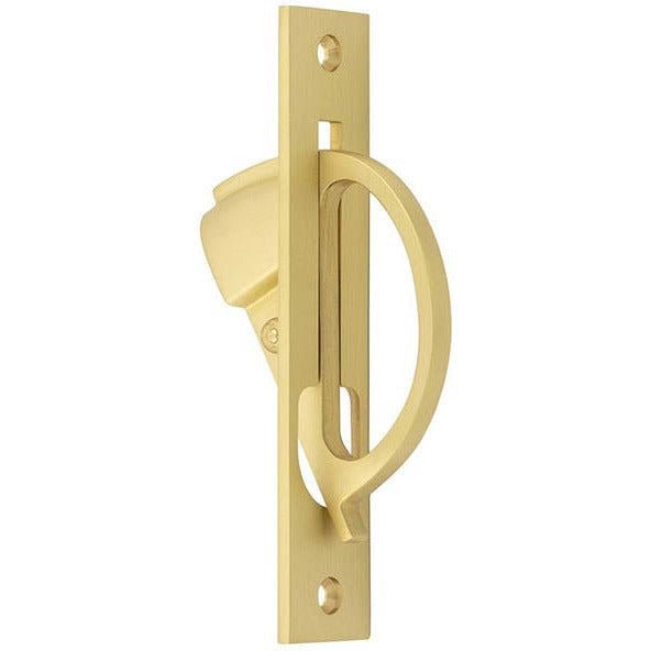 Sliding Door Edge Pull - Satin Brass - tradefit - Featured Image