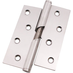 Rising Hinges 4" Stainless Steel - Left Hung Open Away - 102x76x2mm - Satin - Pair - Including Screws - tradefit