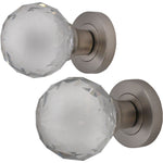 Glass Mortice Door Knob - Satin Nickel - tradefit - 1