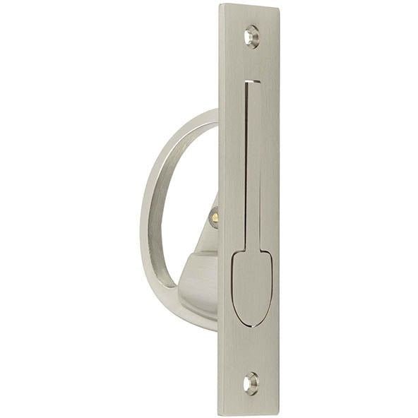 Sliding Door Edge Pull Satin Nickel tradefit