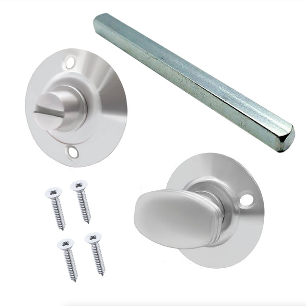Victorian Ringed Bathroom Turn & Release - 5mm Spindle - Satin Chrome - tradefit - Featured Image