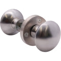 Victorian Satin Chrome Rim Door Knob