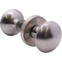 Victorian Satin Chrome Rim Door Knob - tradefit