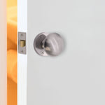 Victorian Satin Chrome Mortice Door Knob Kit - 76mm Latch - 102mm Hinges - tradefit - 5