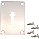 Repair Escutcheon - Keyhole - 65x47x1.2mm - Satin Stainless - tradefit - 1