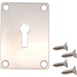 Repair Escutcheon - Keyhole - 65x47x1.2mm - Satin Stainless - tradefit