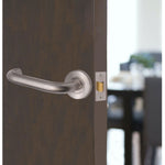 Return To Door Lever on Rose Handle Hinges & Latch Kit – Satin Stainless Steel - 76mm Hinges - 76mm Latch - tradefit - 6