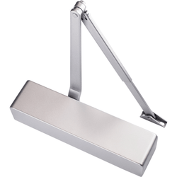 Fire Door Closer - Power Size 3 - 6 - Silver - tradefit