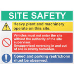 Site Safety Sign 800x600mm Foamex Screw or Tie Fixed - tradefit - 1