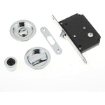 Sliding Door Bathroom Mortice Lock - Polished Chrome - tradefit - 1