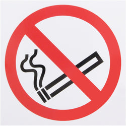 No Smoking 100x100mm Pack of 10 Self Adh Vinyl - tradefit