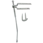 Spring Gate Fastener Set With Staple Catch - 600mm / 24 inch - Hot Dipped Galvanised - tradefit - 1