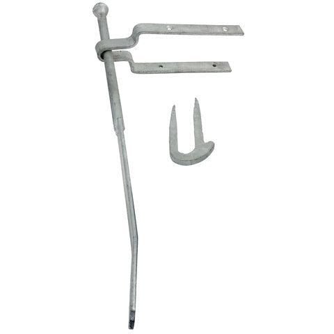 Spring Gate Fastener Set With Staple Catch - 600mm / 24 inch - Hot Dipped Galvanised - tradefit - Featured Image