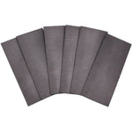 Intumescent Hinge Pads - Graphite - Pack of 6 - 102 x 44 x 0.8mm - Suit 102 x 102mm Hinge - tradefit - 1
