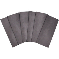Intumescent Hinge Pads - Graphite - Pack of 6 - 102 x 44 x 0.8mm - Suit 102 x 102mm Hinge - tradefit