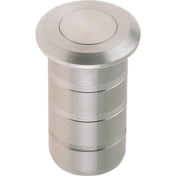 Stainless Steel Dust Socket for Concrete - Satin Stainless - tradefit