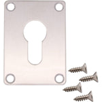 Repair Escutcheon - Euro - 65x47x1.2mm - Satin Stainless - tradefit - 1