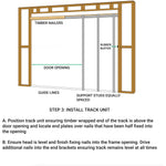 Pocket Door Kit for Single Doors - 1200 x 2440mm Max Door Size - 120mm Finished Wall Thickness - tradefit - 9