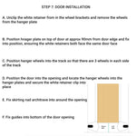 Pocket Door Kit for Single Doors with Soft Close - 1200 x 2400mm Max Door Size - 120mm Finished Wall Thickness - tradefit - 12