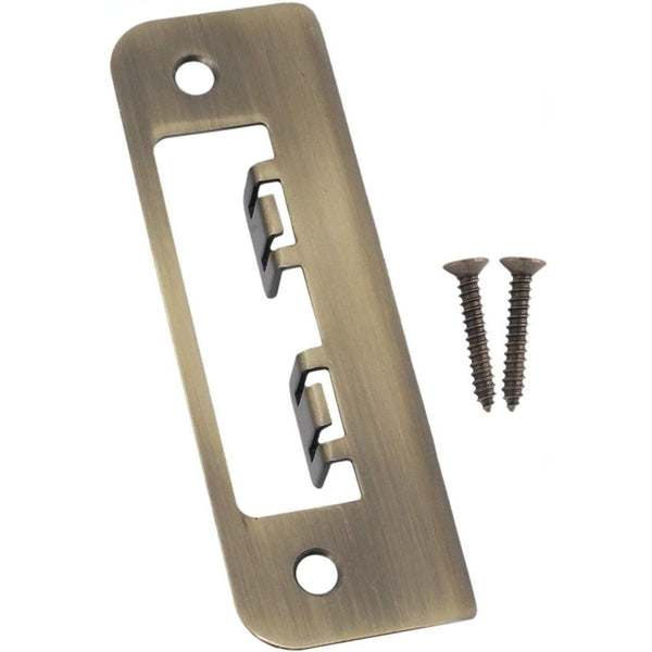 Strike Plate Adjustable Keep for Mortice Locks 120mm - Antique Brass - tradefit - Featured Image