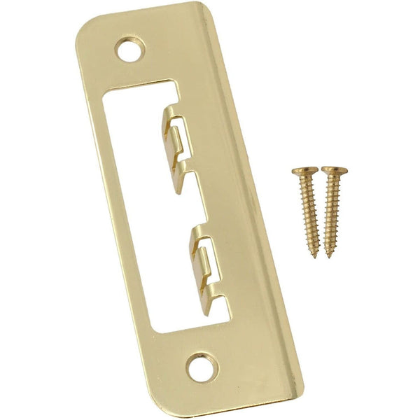 Strike Plate Adjustable Keep for Mortice Locks 120mm - Brass Plated - tradefit - Featured Image