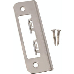 Strike Plate Adjustable Keep for Mortice Locks 120mm - Nickel Plated - tradefit