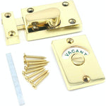 Toilet Indicator Bolt Vacant/Engaged - Brass Plated - tradefit - 1