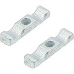 Turn Button Catch Pack of 2 Shed Gate Door Greenhouses Pens Hutches - Galvanised - tradefit - 1