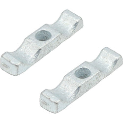 Turn Button Catch Pack of 2 Shed Gate Door Greenhouses Pens Hutches - Galvanised - tradefit