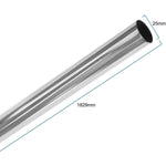 Wardrobe Rail Kit - 25mm Tube - 1829mm Rail with 2x End Brackets & 1x Centre Brackets - Polished Chrome - tradefit - 2