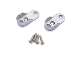 Wardrobe Rail Kit - Oval - Polished Chrome - 1219mm x 30mm x 15mm Tube with 2x End Sockets & 1x Centre Brackets - tradefit - 2