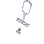 Wardrobe Rail Kit - Oval - Polished Chrome - 1829mm x 30mm x 15mm Tube with 2x End Sockets & 1x Centre Brackets - tradefit - 3